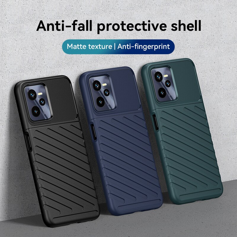 Voor Realme C35 Case Rubber Silicone Matte Zachte Beschermende Armor Case Voor Realme C35 Cover Voor Realme C35 Case