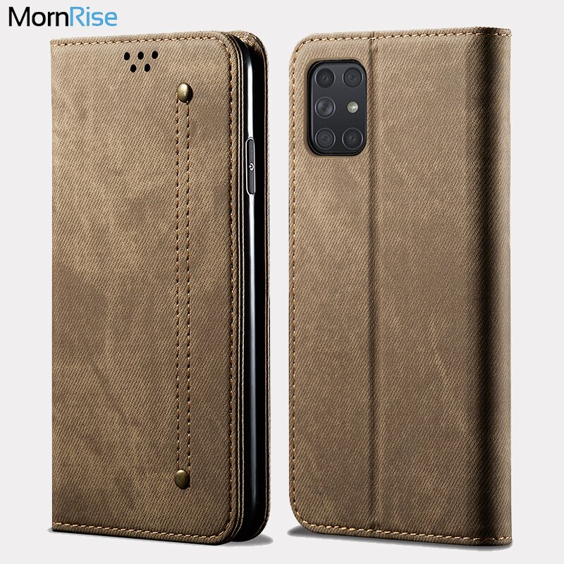 Pour Samsung Galaxy A72 portefeuille étui magnétique livre Folio couverture à rabat pour SamsungA72 Denim cuir téléphone sacs béquille porte-carte