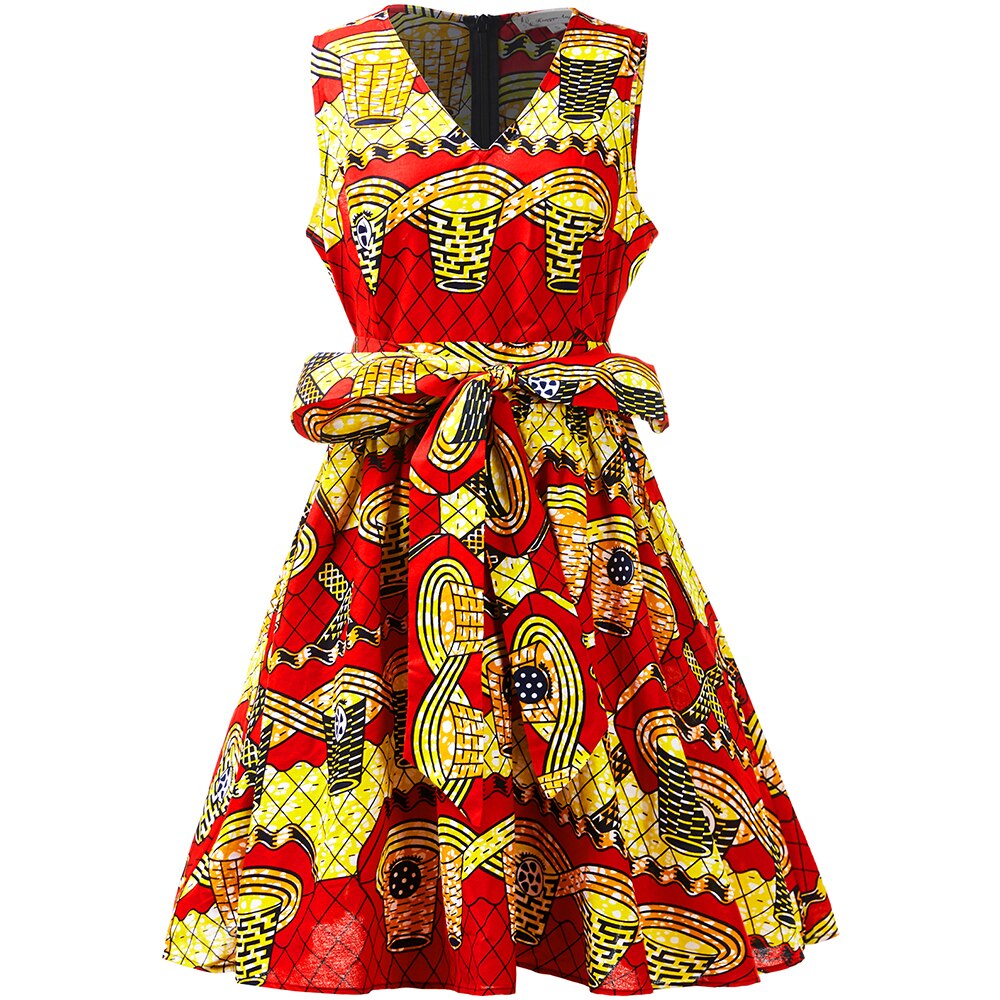 Afrikaanse jurken voor vrouwen, afrikaanse kleding, afrikaanse traditionele kleding, afrikaans materiaal, print, ankara jurken: Kleur 1 / 4xl