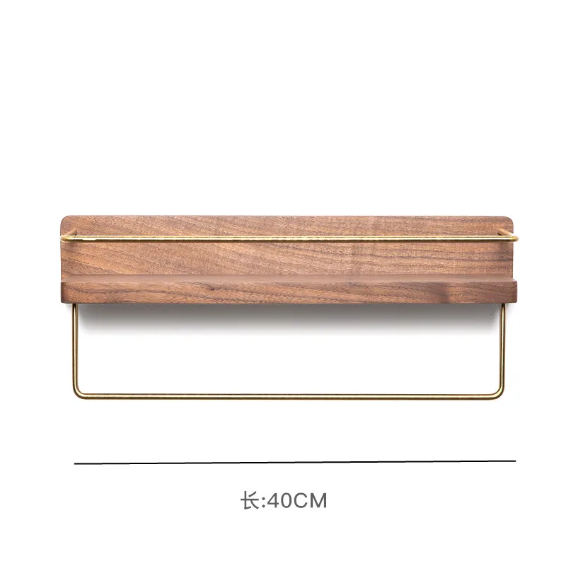 Håndklestativ i tre, rulleholder, veggmontert hylle, papir, baderomshenger, oppbevaring, toalett: Lilla