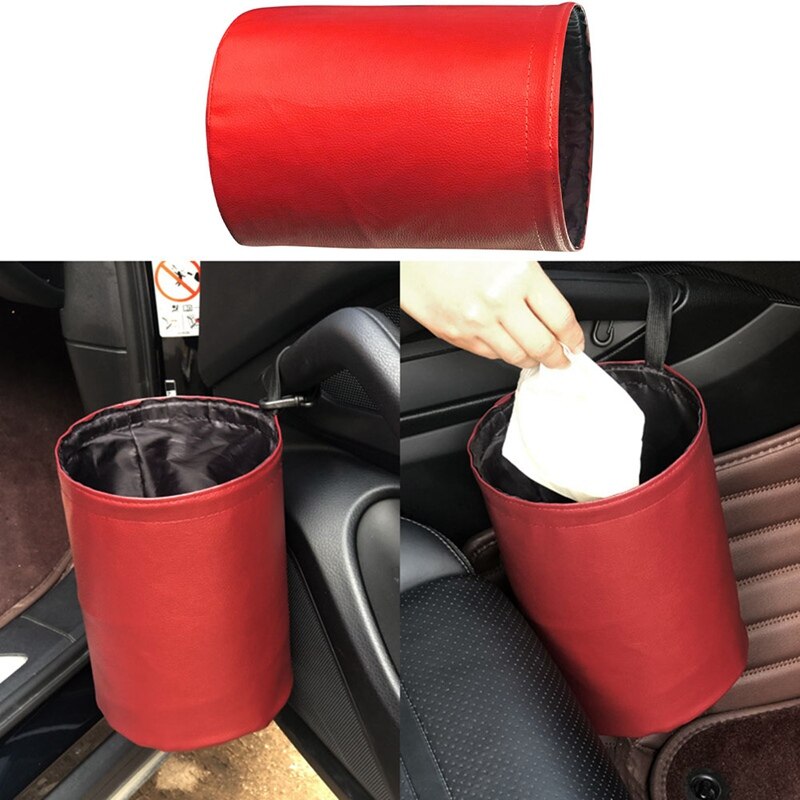 Universele opvouwbare prullenbak voor in de auto, vuilnisbak, emmer, hanger, vuilniszak, vuilnisbak, container, auto-interieuraccessoires