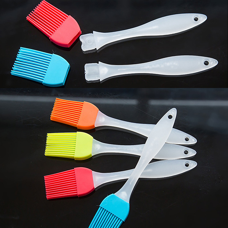 Outils de gâteau de brosse d'huile liquide de Silicone qui respecte l'environnement beurre pain pâtisserie brosse BBQ ustensile Sauce/vinaigre cuisson outils de cuisson F0008
