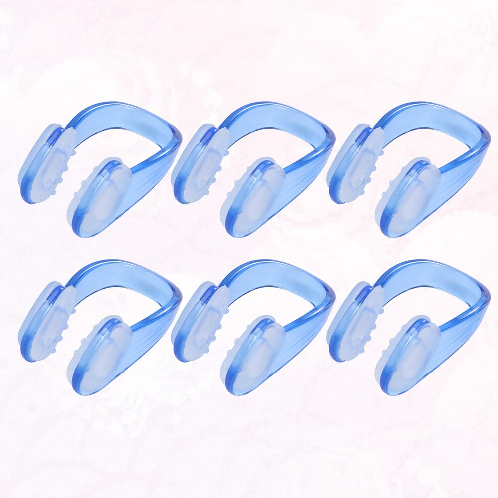 10 Pcs Volwassenen Unisex Zwemmen Neus Clip Neus Bescherming Siliconen Zwembad Accessoires Voor Duiken): Blue