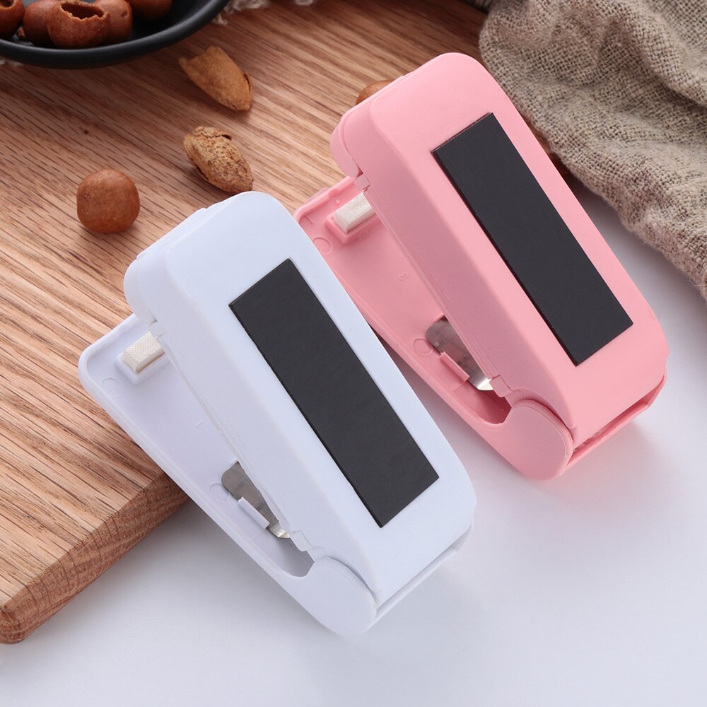 1pc Household Heat Sealing Impulse Sealer Plastic Portable Machine Bag Clip Mini Packing Plastic Package Sealer