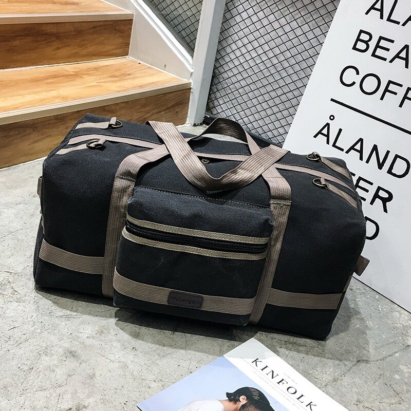 Bolso de lona de gran capacidad para hombre, bolsa de hombro para gimnasio, de lona, de entrenamiento, deportivo, 40L, novedad