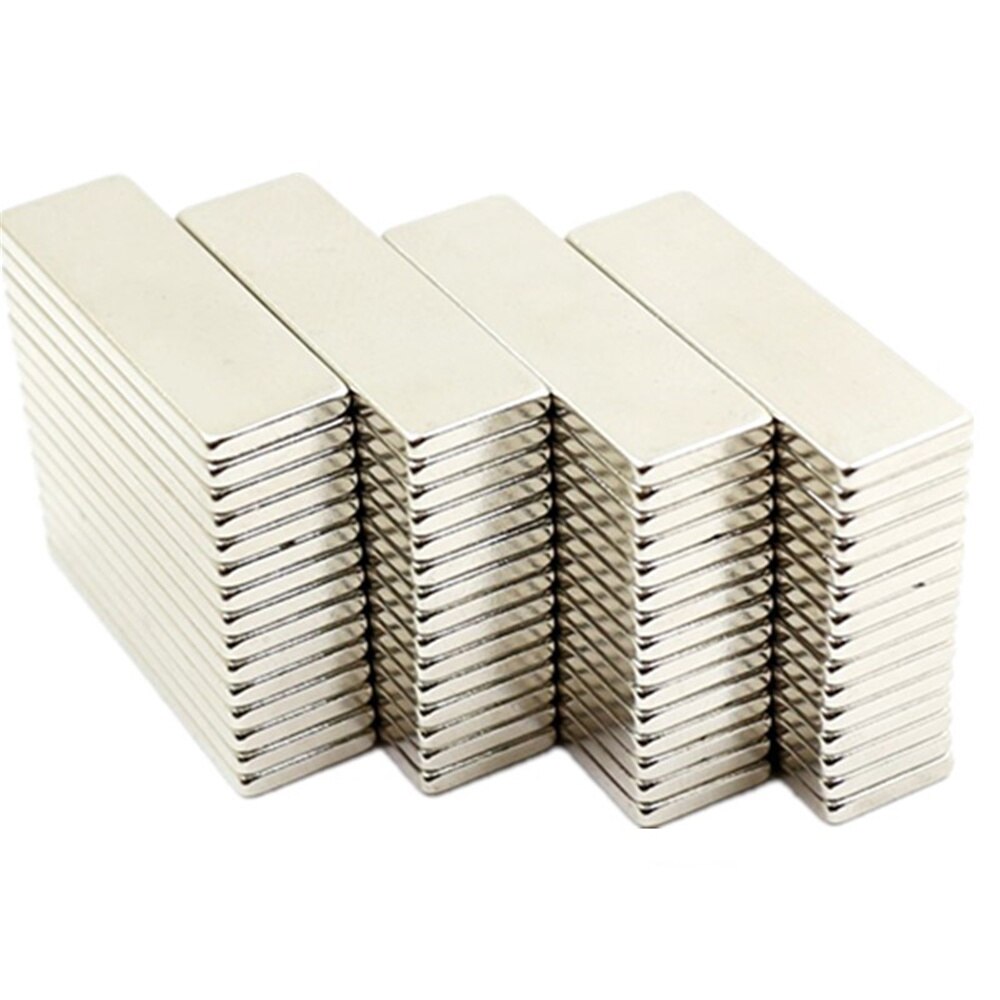 10/20/30/50/100Stck 20x6x2 Block Starke Starke Magneten N35 / N52 Selten Erde Neodym Magnet 20x6x2mm dauerhaft Magnet 20*6*2