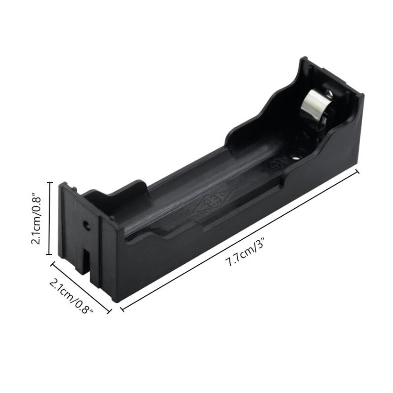 Caixas do banco do poder do ABS 18650, caixa de armazenamento do suporte da bateria, recipiente das baterias com Pin duro, DIY, 1X, 2X, 3X, 4X, 1 entalhe, 2 entalhes, 3 entalhes, 4 entalhes: BRANCO