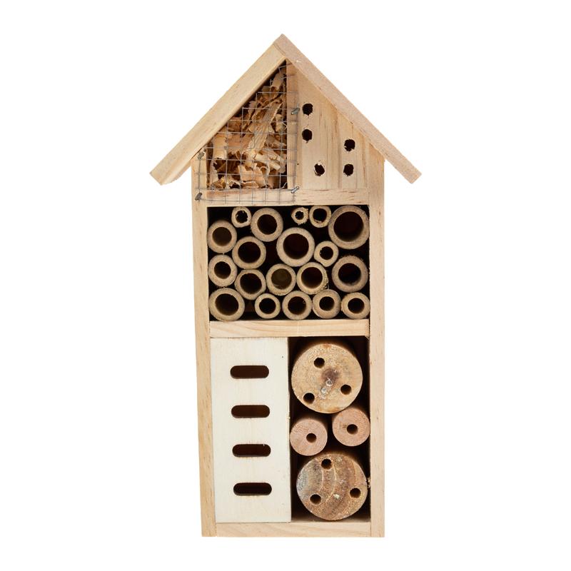 Insect House Outdoor Insect Habitat Wooden Insect House Wooden Butterflies House Bee House For Co-Worker Lover: Light Green