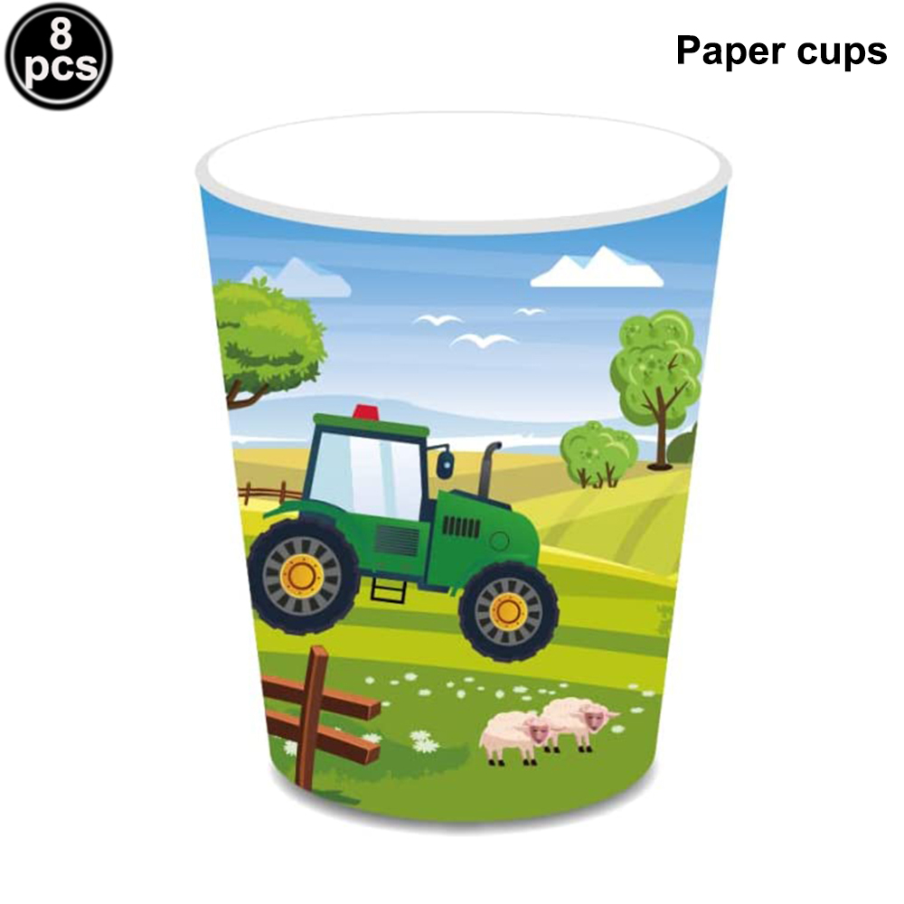 Groene Tractor Cupcake Toppers Truck Auto Cupcake Picks Tractor Party Cupcake Toppers Voor Baby Douche Farm Themafeesten Supplie