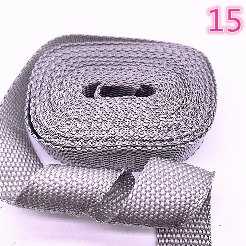 DIY 3 Yards Length 1 Inch (25mm) Width Nylon Webbing Strapping many Color: 15