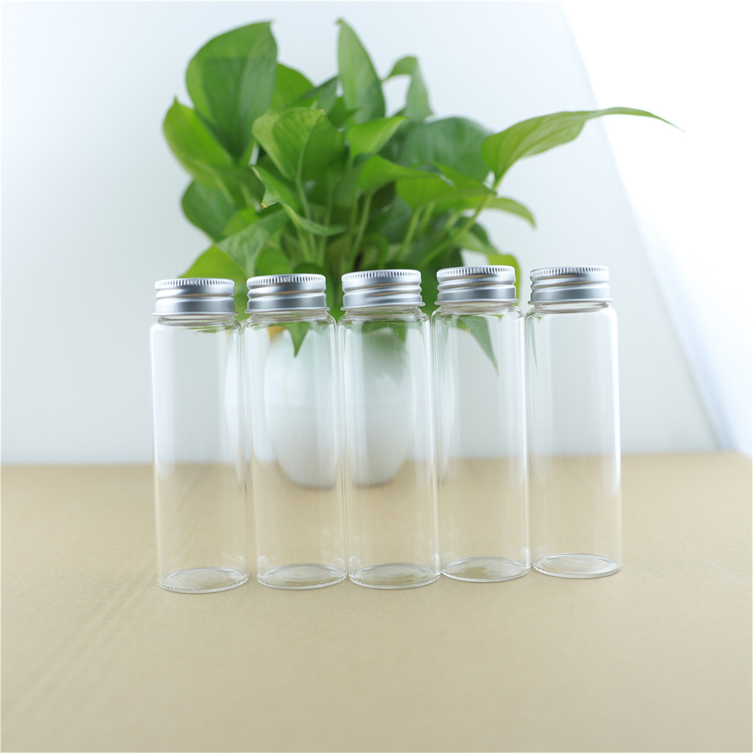 12 pz/lotto 37 * 120mm100ml bottiglia di vetro provetta vasetti di vetro bottiglie DECORATIVE vetro spezie stoccaggio vasetti fai da te contenitori
