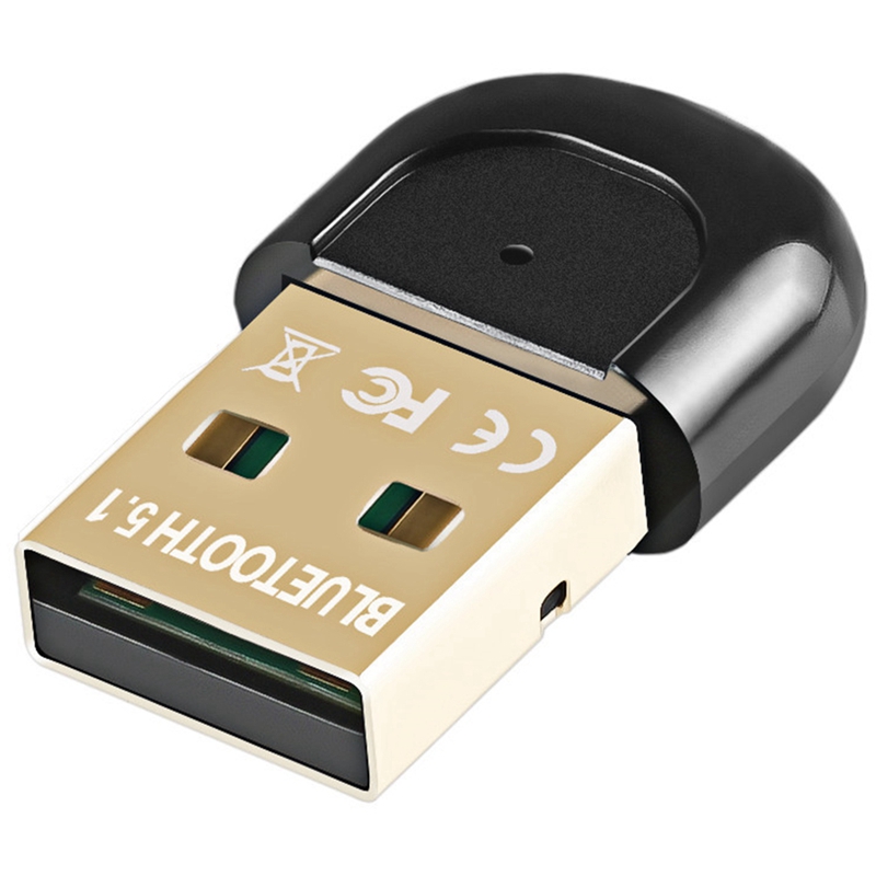 Bluetooth 5.1 EDR USB Adapter USB2.0 Bluetooth Adapter Bluetooth Receiver Transmitter for Laptop PC
