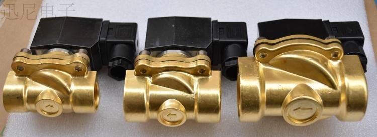 220V normally open solenoid valve, plastic seal, pure copper electric switch water valve 6 points.