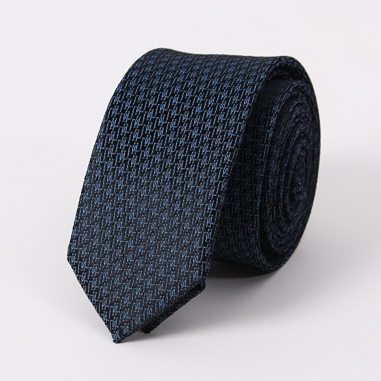 [stedet] mænds formelle forretning afslappet koreansk stil ultra-smal slips polyester jacquard slips en generation af hår: Pt093