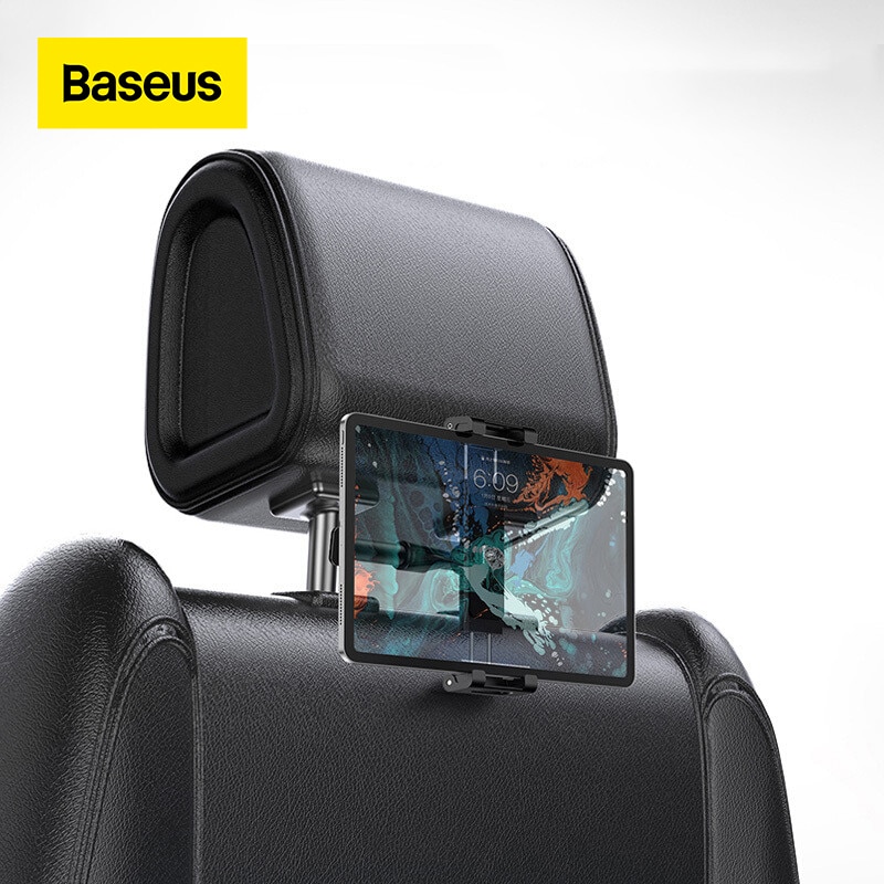 Baseus Auto Back Seat Hoofdsteun Mount Houder Voor Ipad 4.7-12.9 Inch 360 Rotatie Universele Tablet Pc Auto telefoon Houder Stand