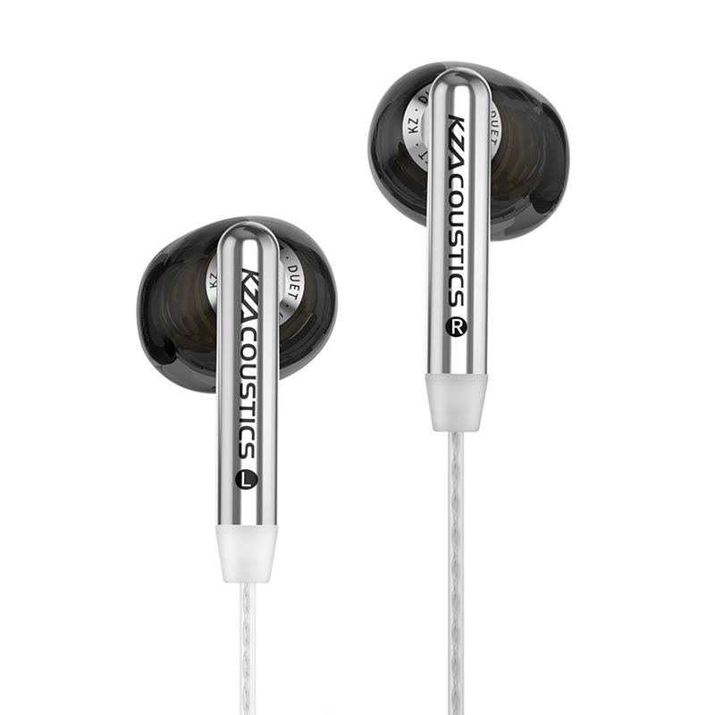KZ Duet Quad Core Dual Dynamic Drivers Earphones In Ear Wired Earbuds for Music Gaming HiFi Sound Stereo Headset: Mint
