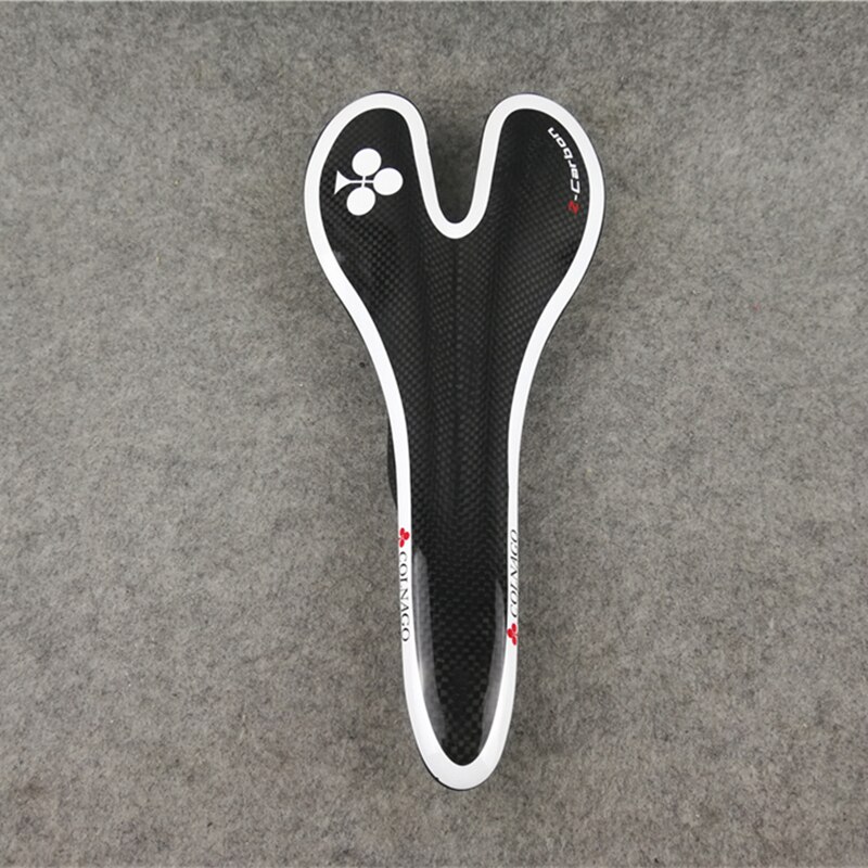 Full Carbon Fiber Zwart-Wit 3K Glossy Colnago Carbon Racefiets Zadel Zetel