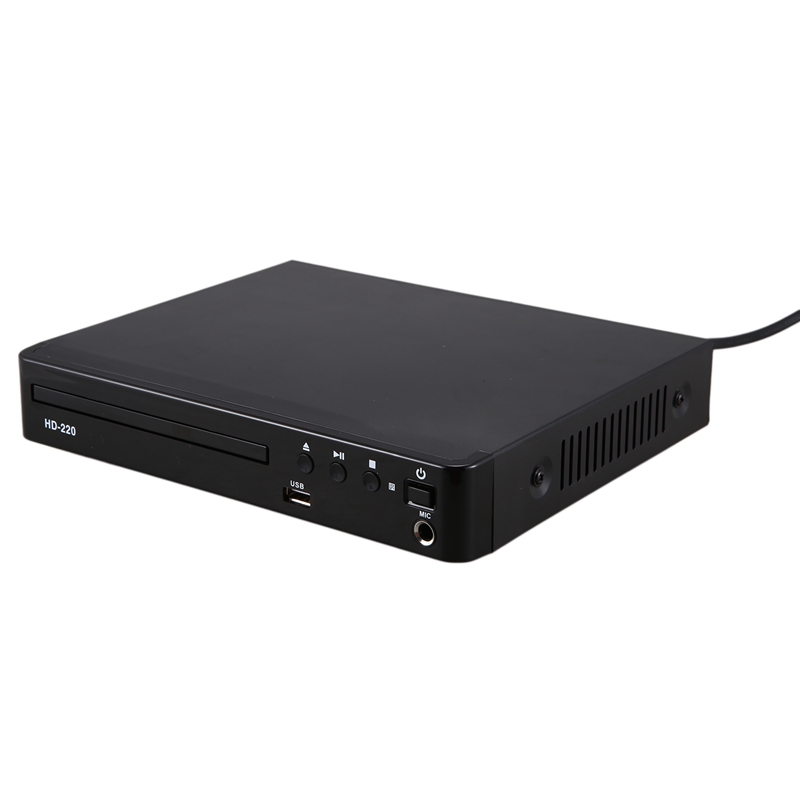 Mini USB RCA HDMI DVD Spieler Mehrere OSD Sprachen DIVX DVD CD RW Spieler LED-anzeige mit Romote Steuer EU stecker