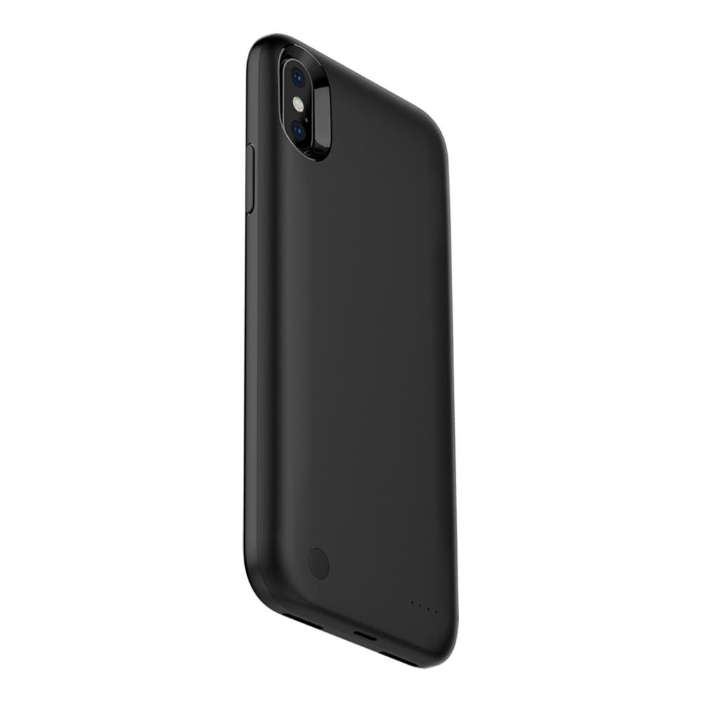 3800mAh Slim di Caso Del Caricabatteria Per il iPhone X 10 Accumulatori e caricabatterie di riserva di Caso di Ricarica Per iPhone X 10 Powerbank Batteria di Back della Copertura Della cassa: Black