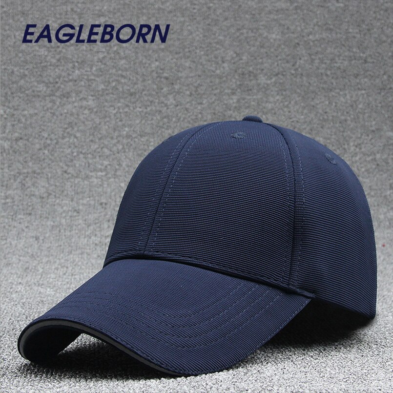 EAGLEBORN Masculino SnapbackS Casquette Gorras Blank Curved Solid Color Adjustable Baseball Cap Bone Caps: Blue