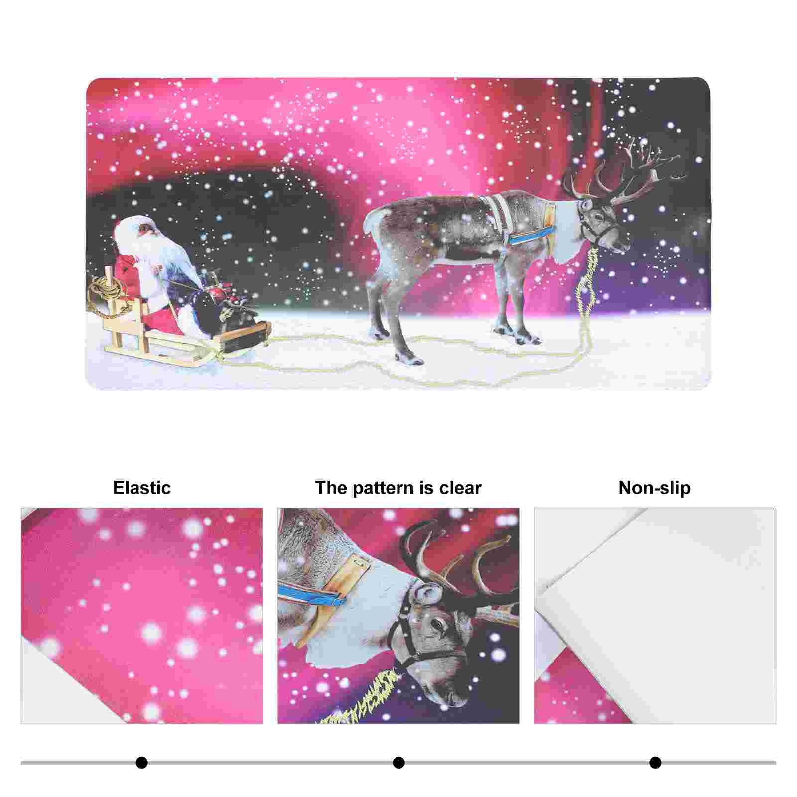 Tapis de jeu à thème de noël, accessoire pour le bureau, la maison, le dortoir