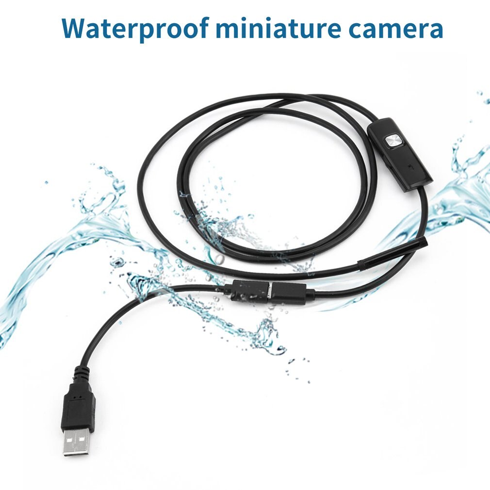 6 Led 5.5Mm Lens Endoscoop Waterdichte Inspectie Borescope Voor Android Focus Camera Lens Usb-kabel Waterdichte Endoscoop