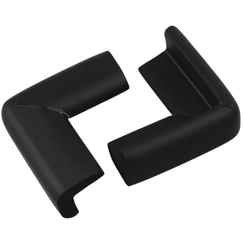 Table Cupboard Worktop Corner Cover Protector Cushion 4 Pcs Black: Default Title