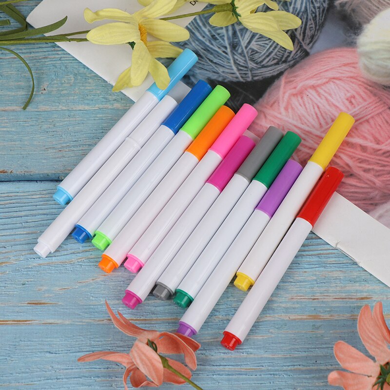 12 Farben flüssig Kreide Stifte Pro Mauer Aufkleber Kinder Zimmer Tafel löschbar nicht-Staub Kreide entfernbar Marker Kuli Kawaii Schreibwaren