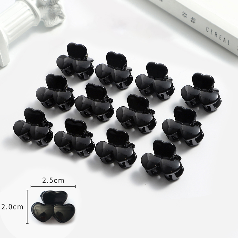 Mini pasadores coreanos de plástico para niña y mujer, pinzas para el pelo, pinzas de cangrejo para el pelo, herramienta de maquillaje, accesorios para el cabello, 12 Uds.: 03