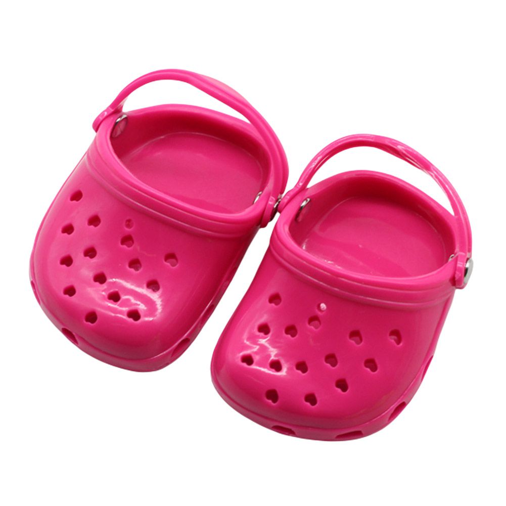 Chaussures d&#39;été pour chien, pantoufles ajourées, tongs de plage décontractées, respirantes, à enfiler, sandales pour petit chien: Rose Red