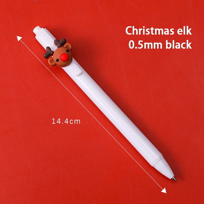Christmas Gel Pen Neutral Pen Stationery Students Pen Black Pen School Supplies Christmas Ornaments For Home Navidad: 03