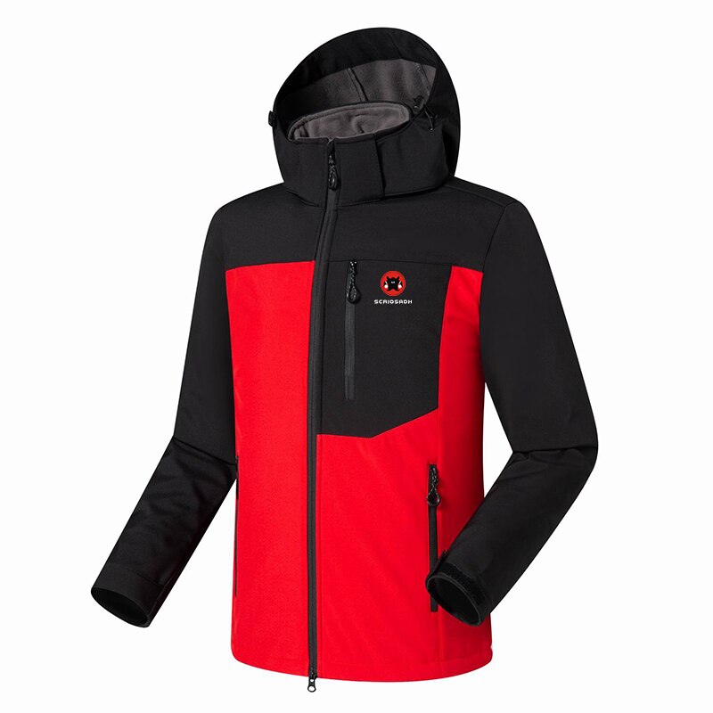 Scriosadh vindjakke for #39 vanntett utendørs softshell klatrejakke utendørs hurtigtørrende fleece holde varmen turskijakke