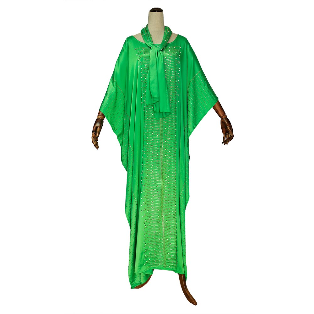 Indonesië Caftan Marocain Kaftan Dubai Abaya Voor Vrouwen Bangladesh Hijab Avond Arabisch Jurk Islam Djellaba Islamitische Kleding: Green