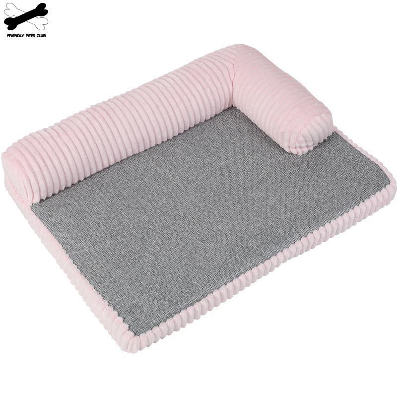 Spons Huisdier Bed Waterdicht Huisdier Producten Afneembare Lounger Sofa Wasbare Puppy Bed Zacht Kussen Cama Huis Voor Kat Plus Size