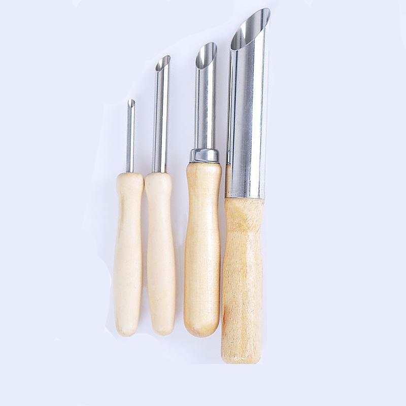 1/8Pcs Texture Ceramics Detail Sculpting Tools Polymer Clay Brush DIY Pottery Modeling Hole Punch Clay Sculpture Tool: army green