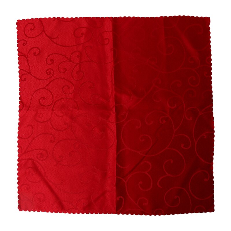 Bruiloft Zakdoek Servetten Satin Doek Servetten Bruiloft Tafel Decoratie Thuis Textiel Levert: red