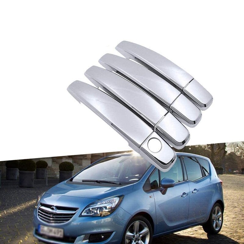 Abs chromen buitendeurgreep afdekking veiligheidsdeurgreep afdekking beschermkap voor opel meriva b