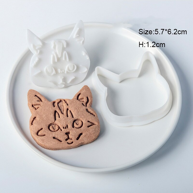 15 Styles Animals Pet Cat Dog Paw Cookie Cutter Mold 3D Cat Biscuits Cutter Sugarcraft Pastry Biscuit Mold Kitchen Baking Tools: E2181