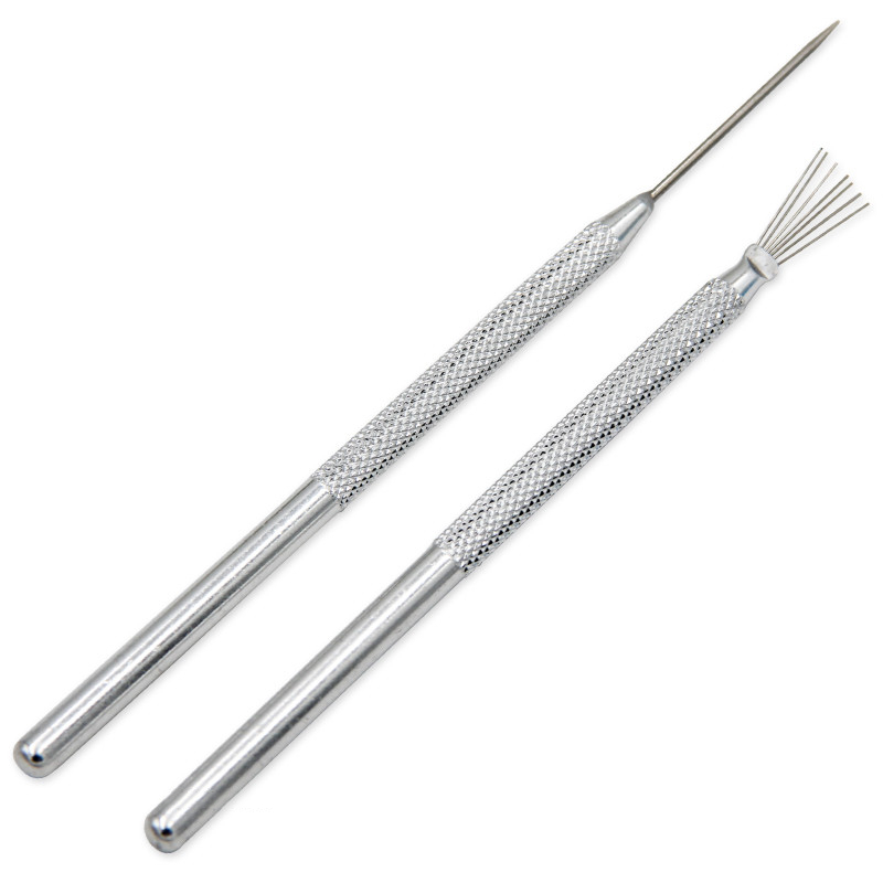 Seven Needle Steel Needle Metal Brush Ultra-light Polymer Clay Texture Brush Pottery Clay Art Sculpture Auxiliary Modeling Tools