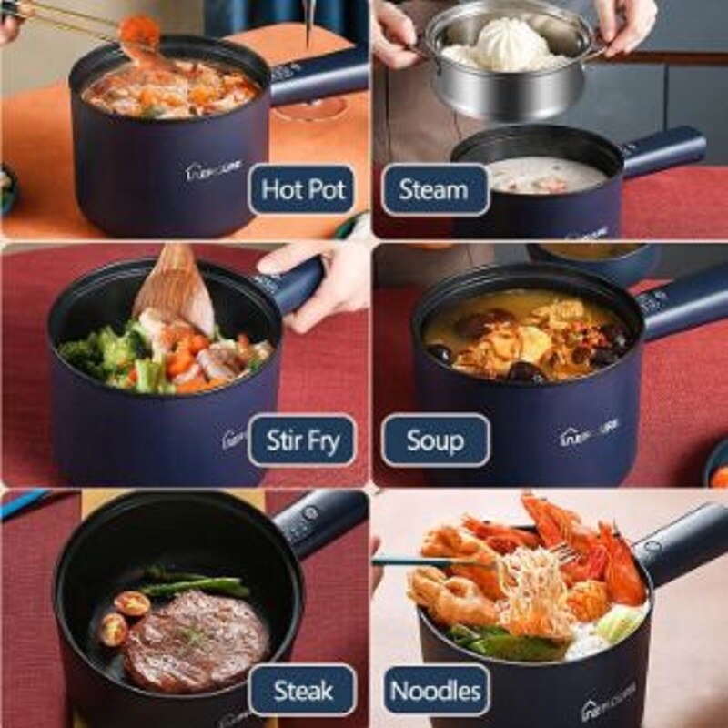 Cuiseur à riz électrique multifonction, 110V, 220V, antiadhésif, domestique, 1,8 l