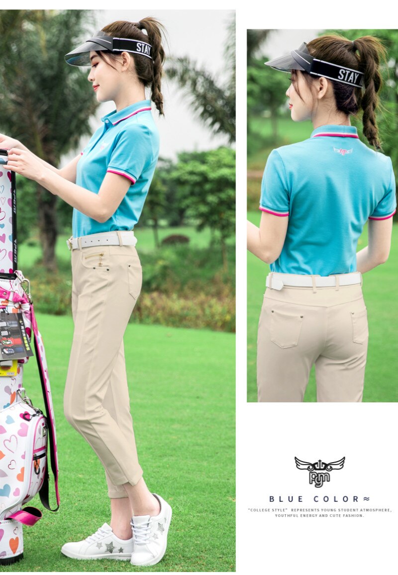 Pgm golfkläder damsportkläder sommar kortärmade damkläder  yf189