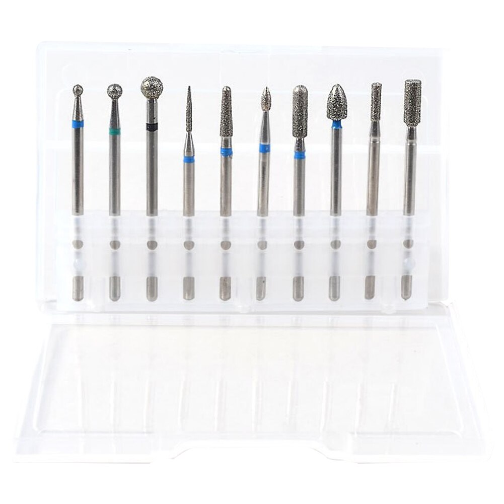 Nail Boor Heads Slijpen Set Draaien Frees Manicure Pedicure Draagbare Gereedschap Voor Exfoliërende Slijpen Polijsten Verwijderen: Licht Geel