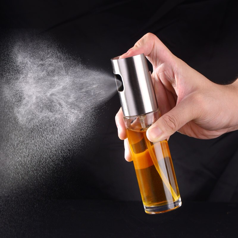 Refillable Kitchen Spray Oil Bottle Mist Olive Oil Vinegar Dispenser Container Set For Cooking Barbecue Tools