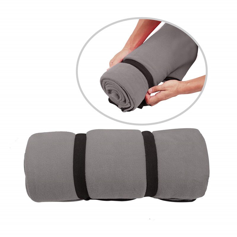 Fleece sovsäck liner reselakan camping sovsäck backpacking filt för resor, camping, vandring, utomhusaktiviteter: Ljusgrå