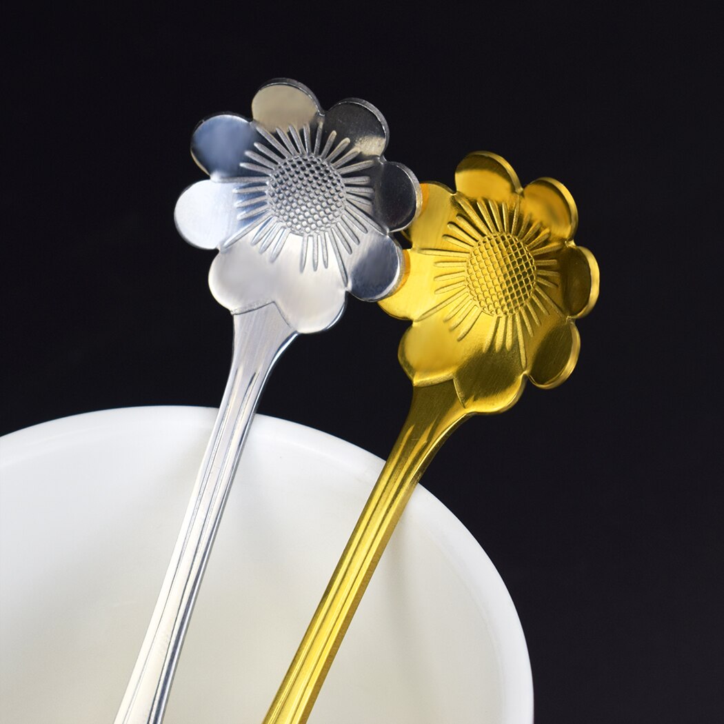 Stainless Steel Tea Spoon Lettering Sisters Dessert Spoon Exclusive Friendship Tea Coffee Mixed Long Handle Drinking Tableware