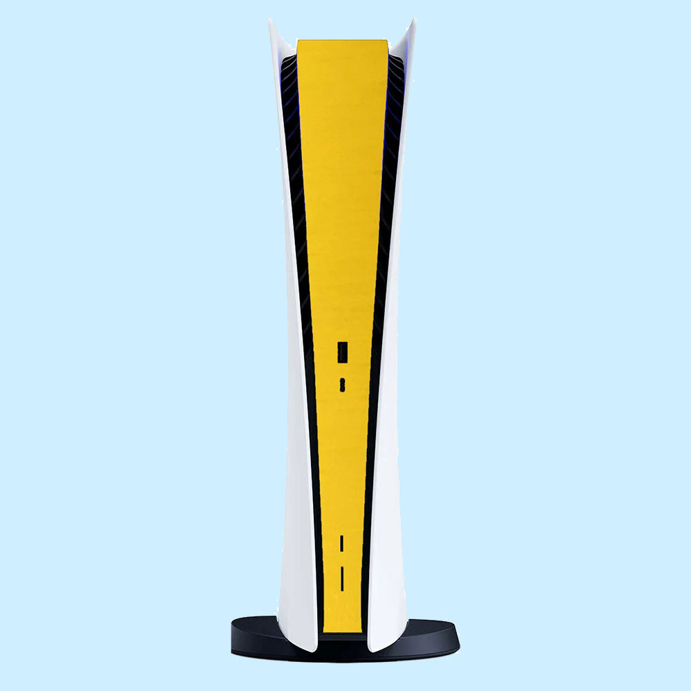 1 Stuk Voor Ps5 Middelste Zijbescherming Sticker Voor Playstation 5 Ps5 Spelcomputer Skin Stickers Sticker Cover Beschermende Film: Bruin