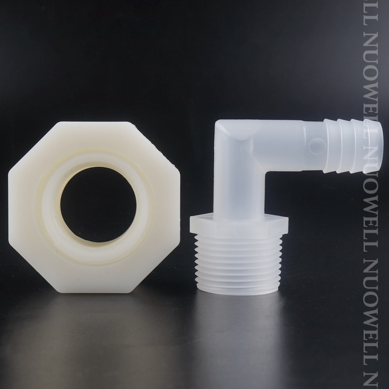 3Pcs G3/4" Aquarium Inlet Water Drain Joint Fish Tank Hose Connector Pagoda Elbow Seafood Pool Water Bucket Drain Accessories