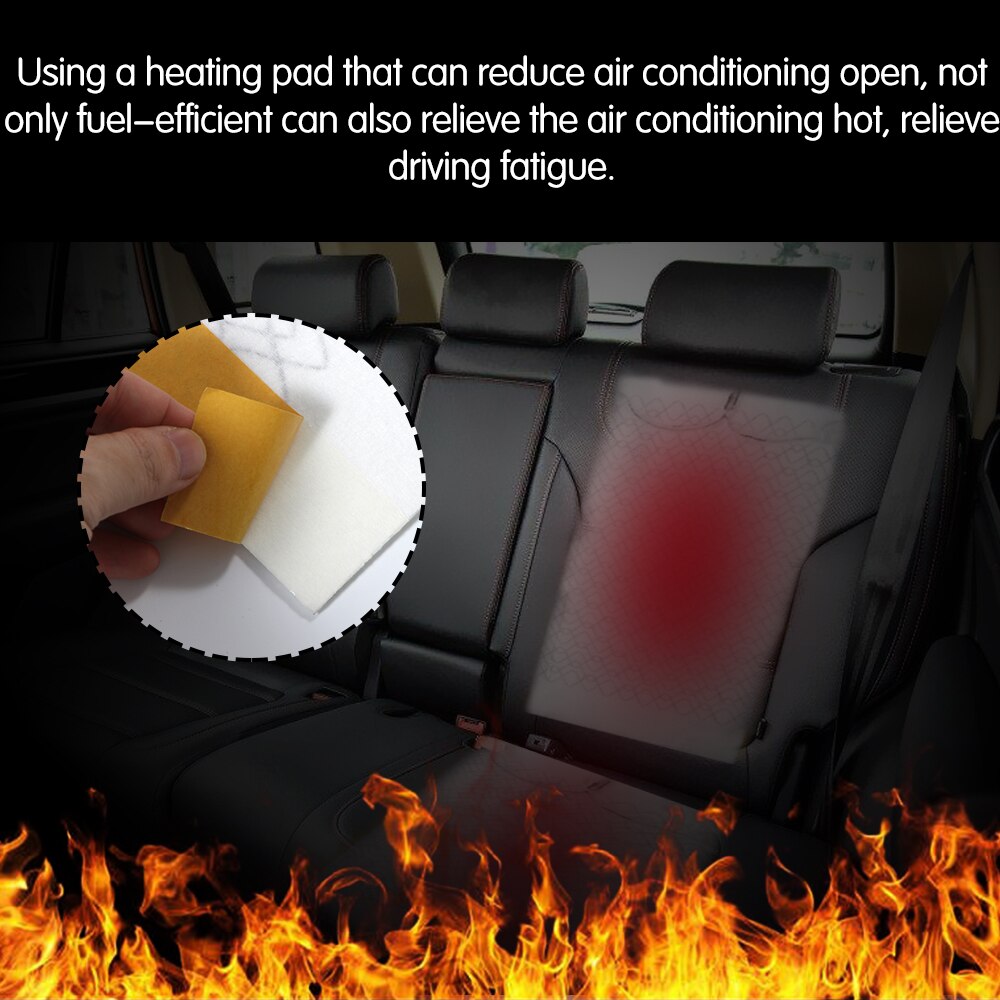 2pcs Car Carbon Fiber Heater Seat Heating Pads Hea... Grandado
