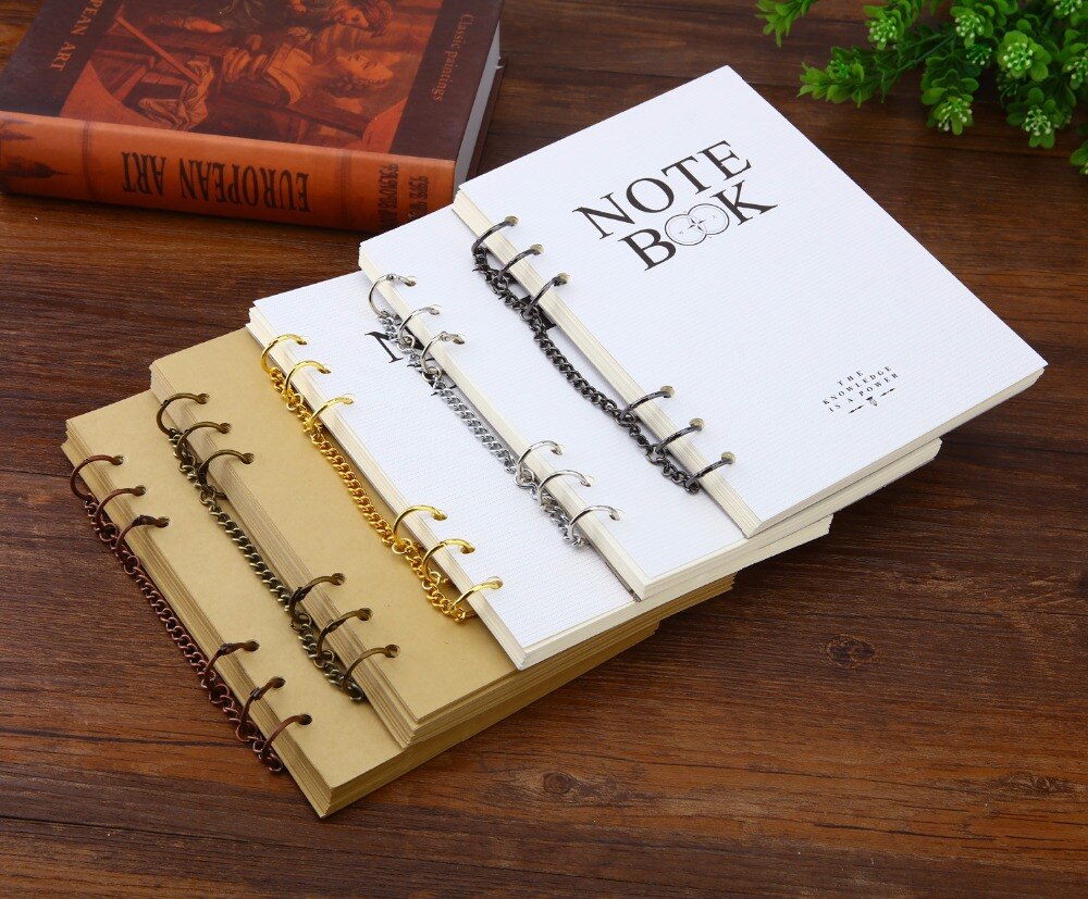 retro Metall verlieren Blatt Buch Bindemittel Klapp Ringe Für Album Scrapbooking Clips DIY Foto Aktivität Klingeln Kette Bindung Schreibwaren