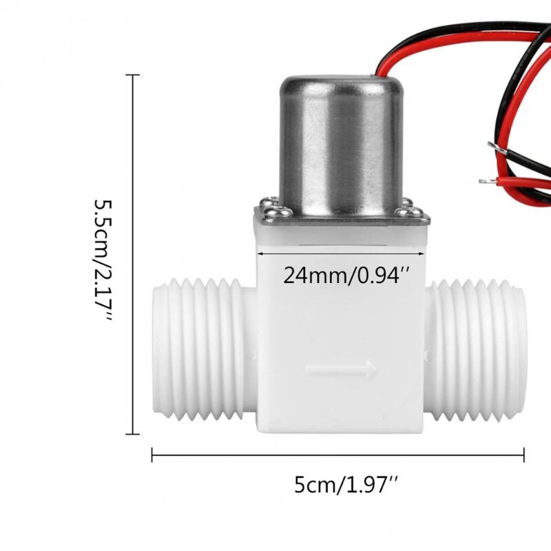 neue 1/2 "DC 3V Magnetventil Kunststoff Wasser Kontrolle Elektrische Impuls Ventil für Wasserhahn